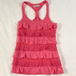 Abercrombie ruffle tank top